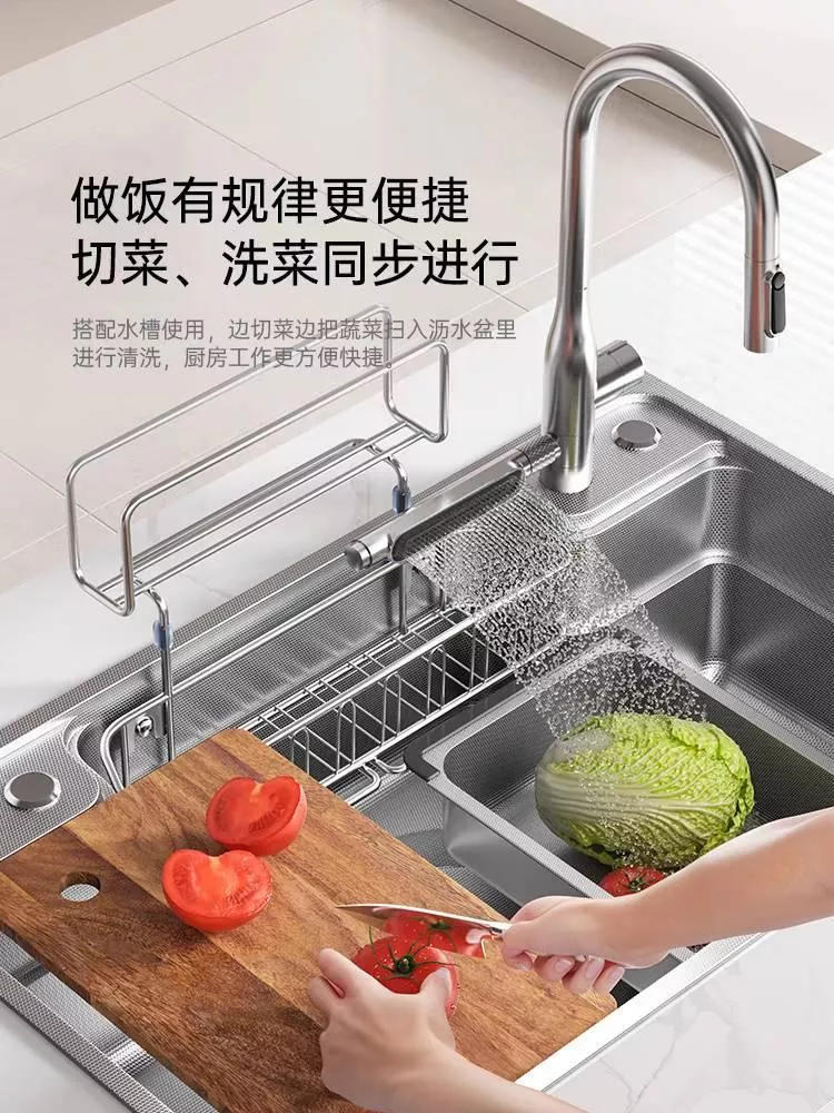 不鏽鋼冷熱花灑抽拉龍頭