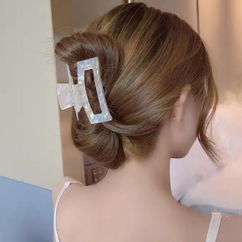Korea Hairpin醋酸白紋髮抓