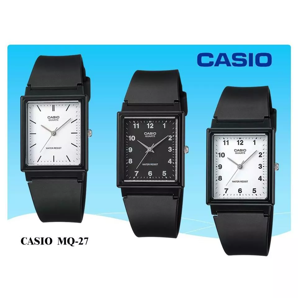 CASIO手錶 超薄石英錶 經緯度鐘錶 典雅方形設計 上班族學生考試專用 附保固卡全省保固【開學季超低價】MQ-27