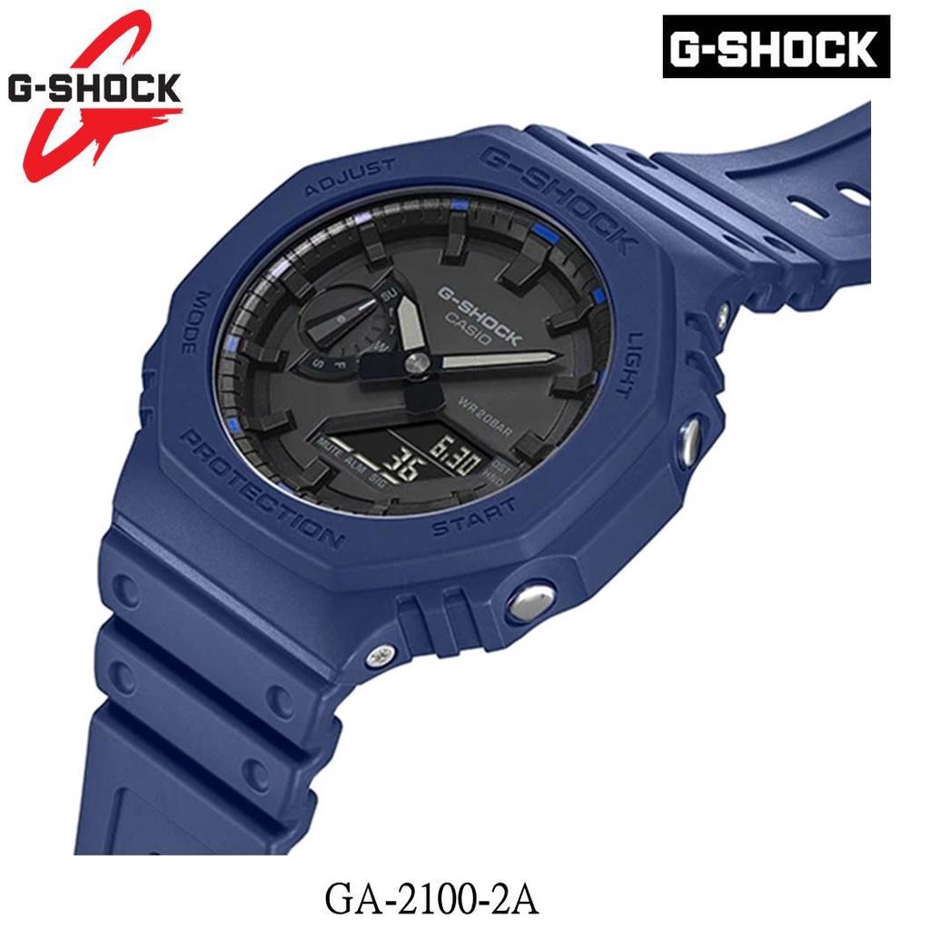 經緯度鐘錶 G-SHOCK 八角形外觀設計 指針/數位雙顯 強悍 個性化 台灣CASIO公司貨保固 GA-2100-2A