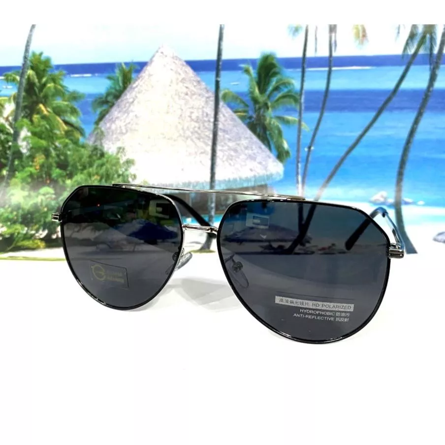 經緯度鐘錶 高級偏光太陽眼鏡 多邊形款 金屬細框 日韓流行 休閒 駕車重機 帥氣 寶麗來偏光鏡片 【↘220】9214