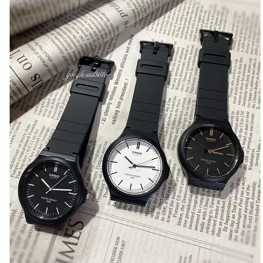 經緯度鐘錶 CASIO手錶專賣店【4公分大錶面超薄+鏡面貼膜】情侶對錶 大數字考試專用 台灣公司貨附保固卡MW-240