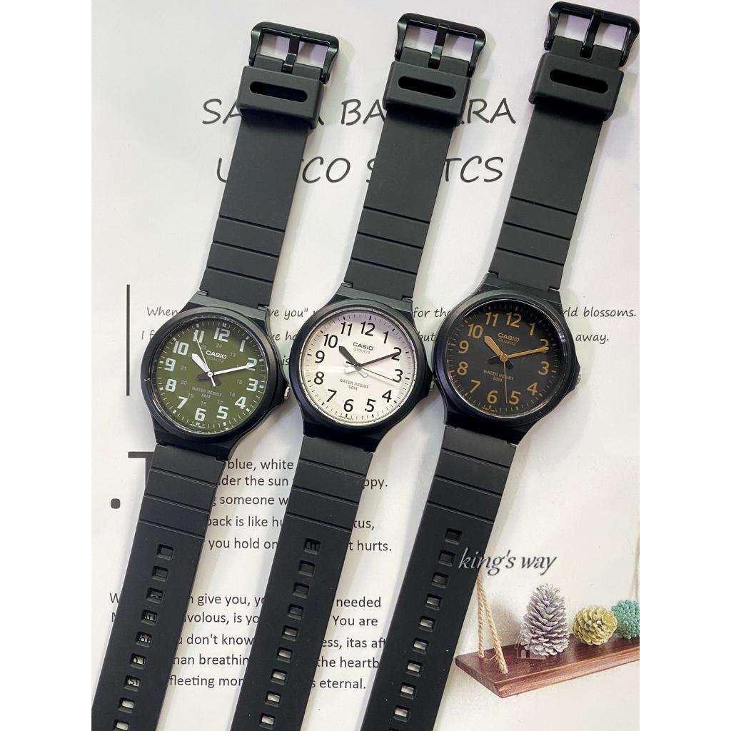 經緯度鐘錶 CASIO手錶專賣店【4公分大錶面超薄+鏡面貼膜】情侶對錶 大數字考試專用 台灣公司貨附保固卡MW-240