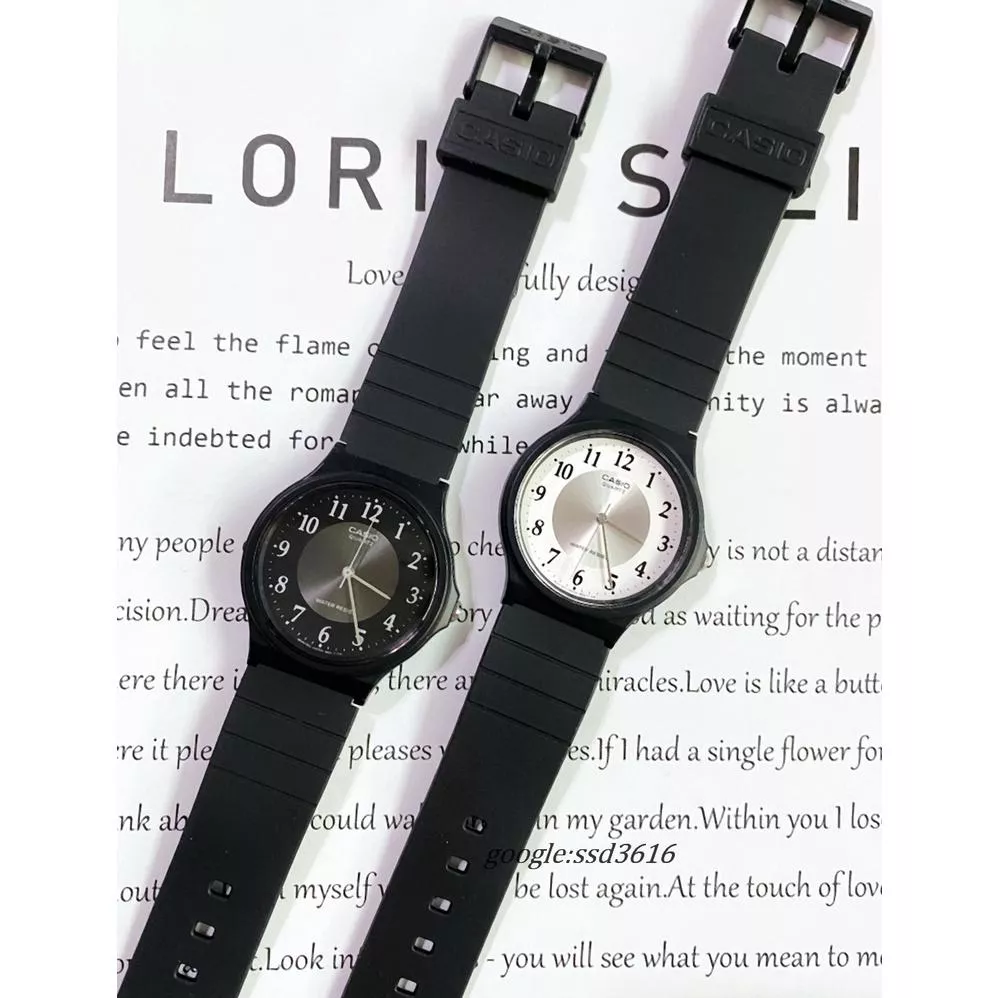 CASIO考試專用錶 超薄指針錶+鏡面貼膜 台灣現貨/簡單大方 學生錶考生極力推薦 正品公司貨【超低價】MQ-24數字款