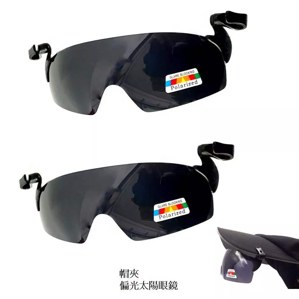 經緯度鐘錶 帽夾式偏光太陽眼鏡 帽夾式墨鏡 帽夾鏡 可掀夾帽式太陽眼鏡 各種帽體專用  台灣製造
