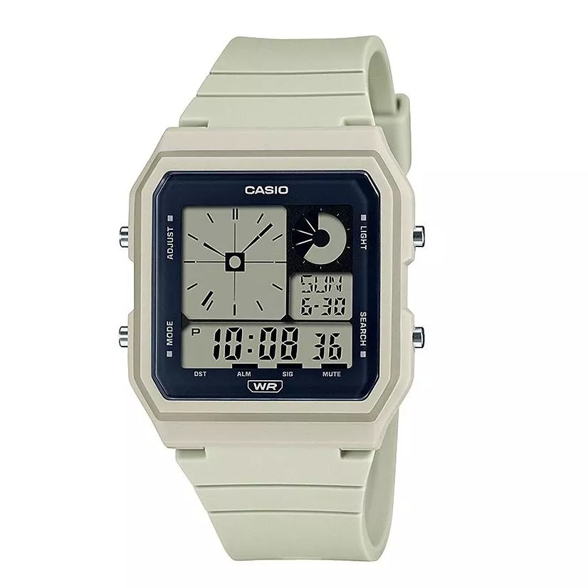 【CASIO卡西歐 數位/指針雙顯錶】經緯度鐘錶 休閒風格 個性時尚 新穎中性錶款 閨密 情侶旅遊 數位雙顯LF-20W