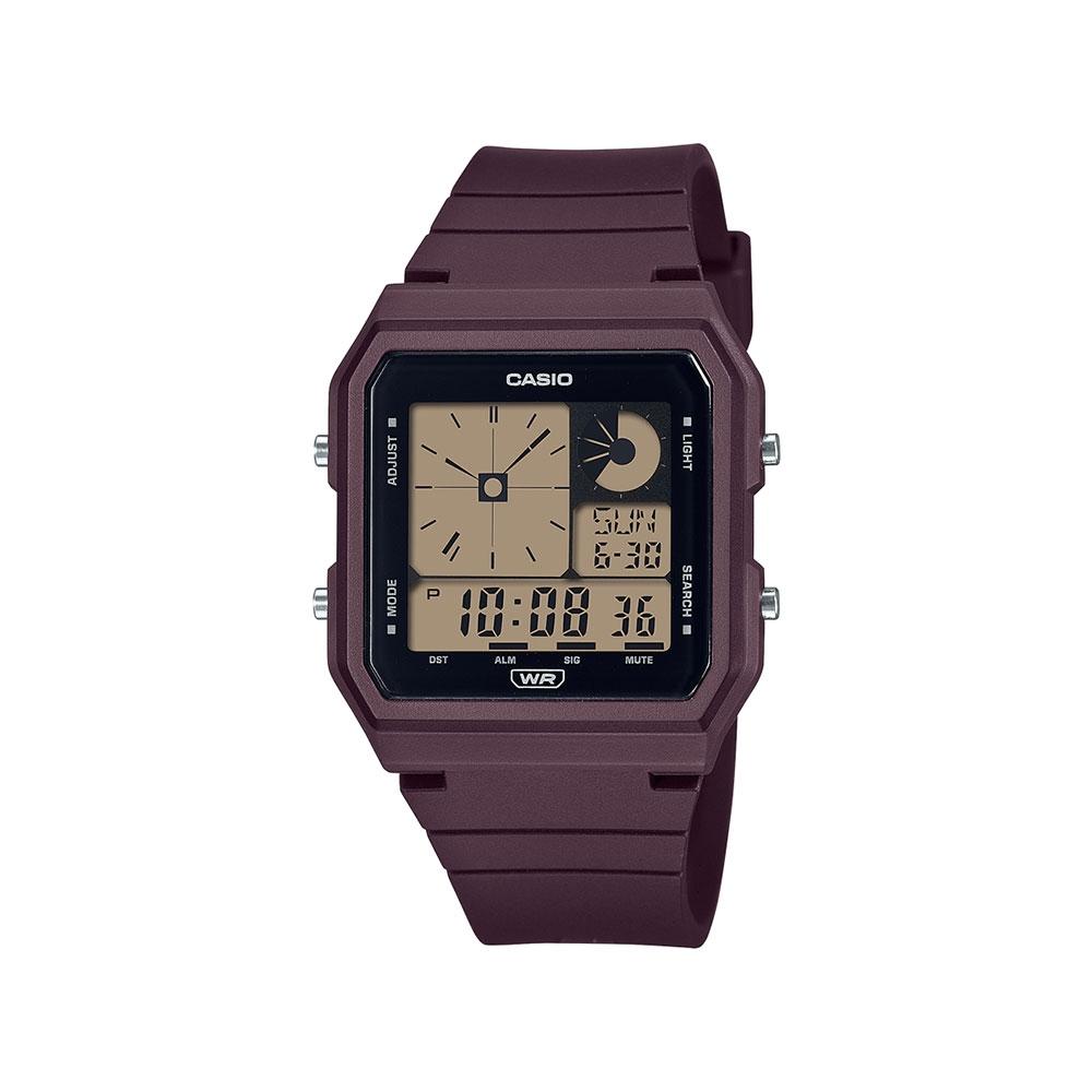【CASIO卡西歐 數位/指針雙顯錶】經緯度鐘錶 休閒風格 個性時尚 新穎中性錶款 閨密 情侶旅遊 數位雙顯LF-20W
