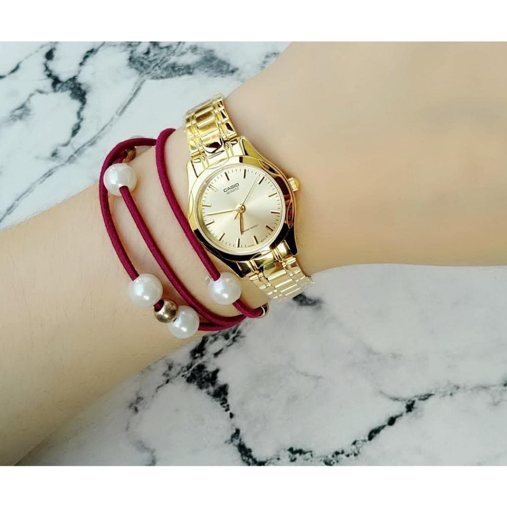 【CASIO手錶專賣店 淑女金錶 】經緯度鐘錶 時尚流行指針錶 生日 商務錶 情人節 台灣公司貨保固LTP-1275G