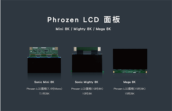 Phrozen 8K系列 LCD 面板(Mini 8K/Mighty 8K/Mega 8K)可以幫你3D列印機做更換