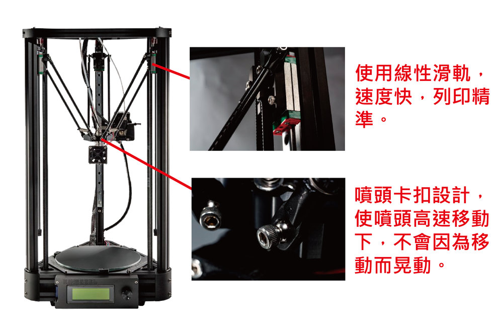 KINGSSEL 1830(國王機1830 FDM 3D列印機)產品特色