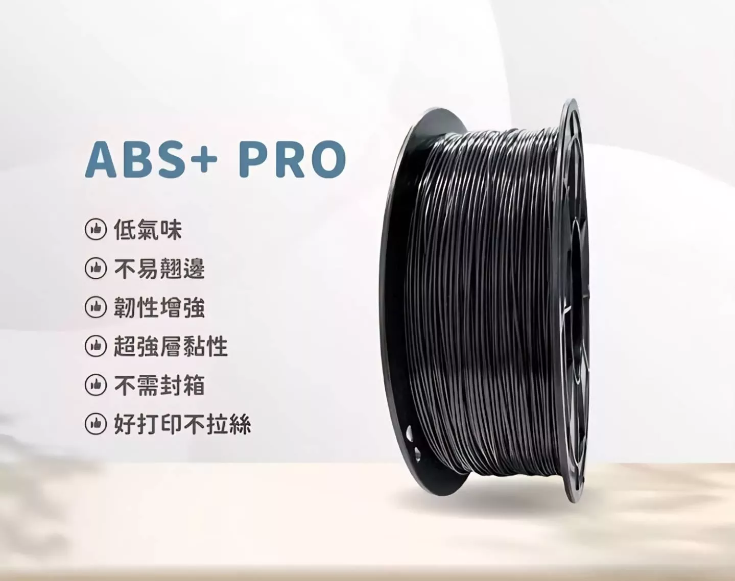 ABS+Pro系列(黑，白，灰，紅，黃，藍)