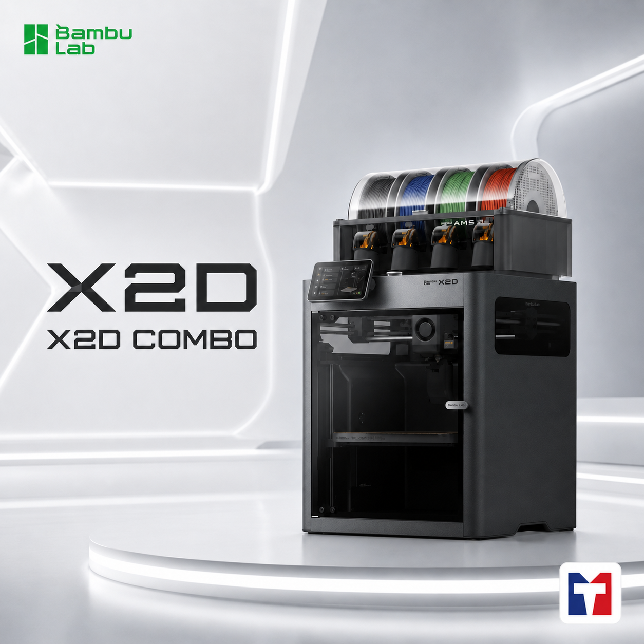 Bambu Lab 拓竹X2D / X2D COMBO系列套組｜3D列印機達億3D列印Mastech