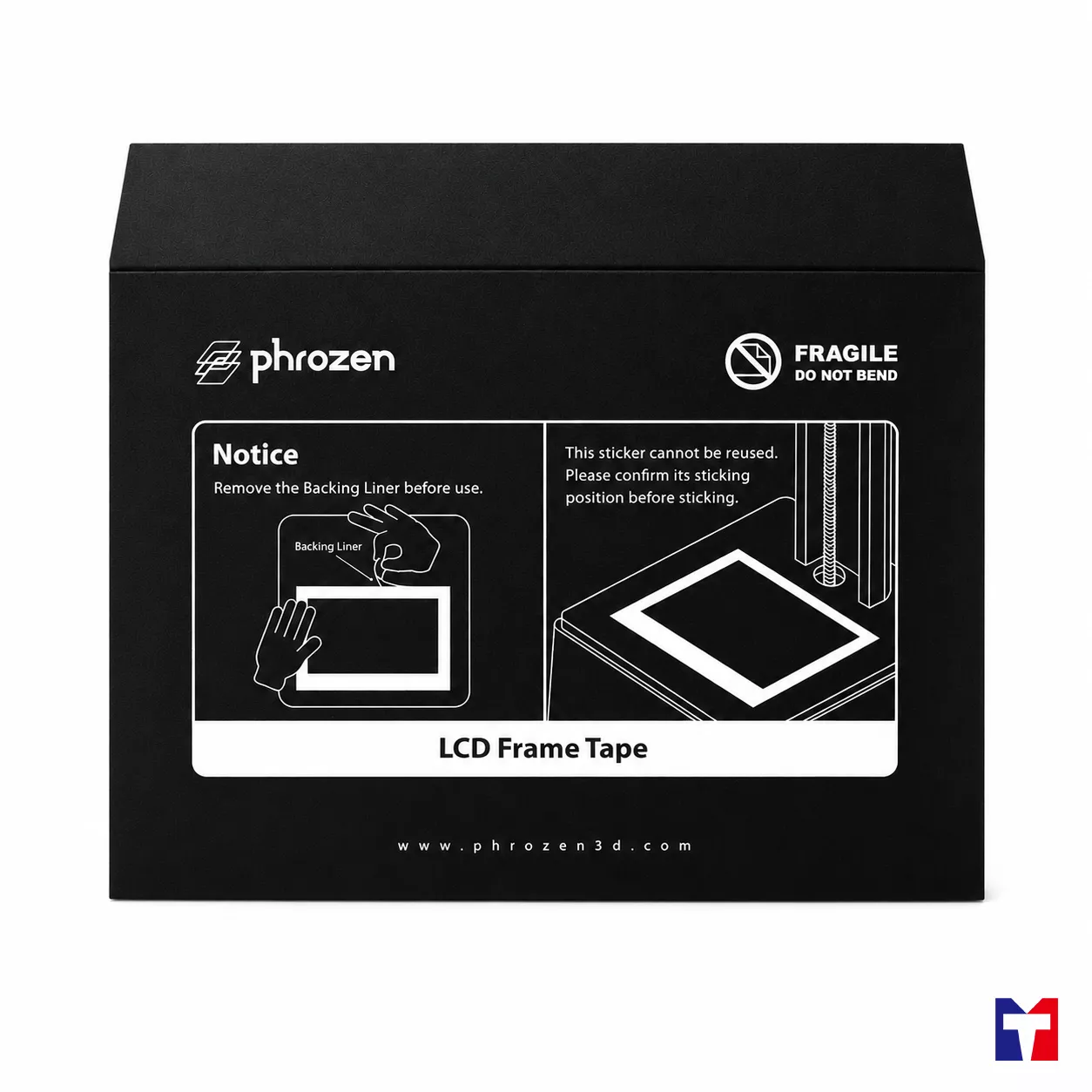 Phrozen LCD黑色框貼(6.1吋/7.1吋/9.3吋/10.1吋/10.1吋REVO)【尺寸不同價格不同】