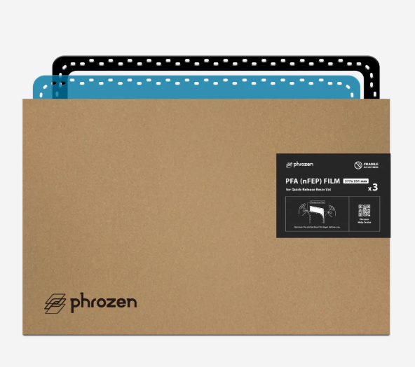 Phrozen PFA（nFEP）離型膜Mighty Revo 16K MAX 快拆膜樹脂槽適用（3 片裝）