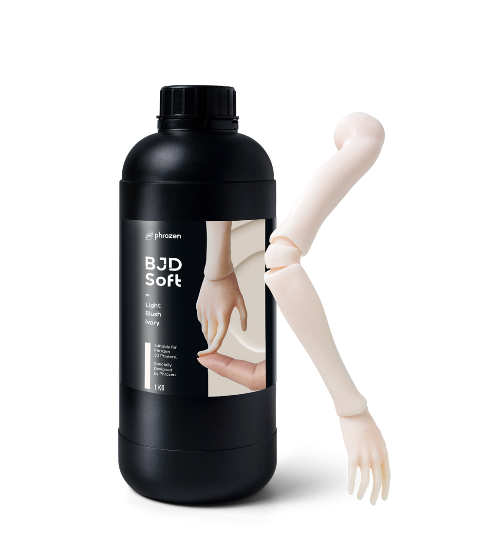 Phrozen BJD 柔感樹脂列印的人偶腿部皮膚件