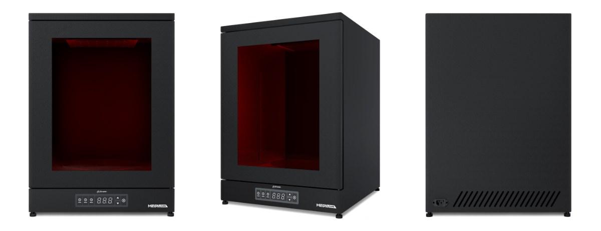 Phrozen Cure Mega UV 後固化燈正面、側面與背面外觀