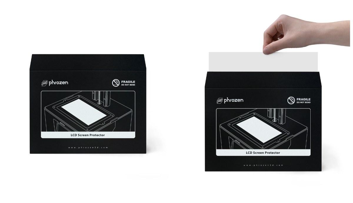 Phrozen LCD 螢幕保護貼包裝與取出保護貼