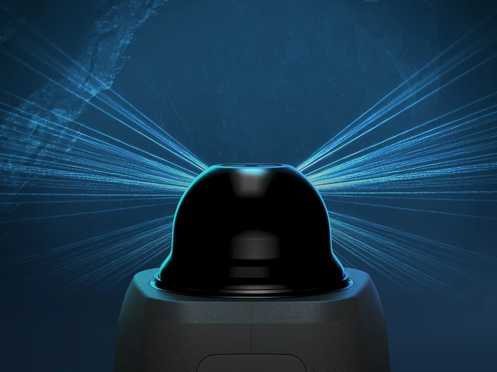 3DMakerpro Raven LiDAR 360° × 40° 視野示意