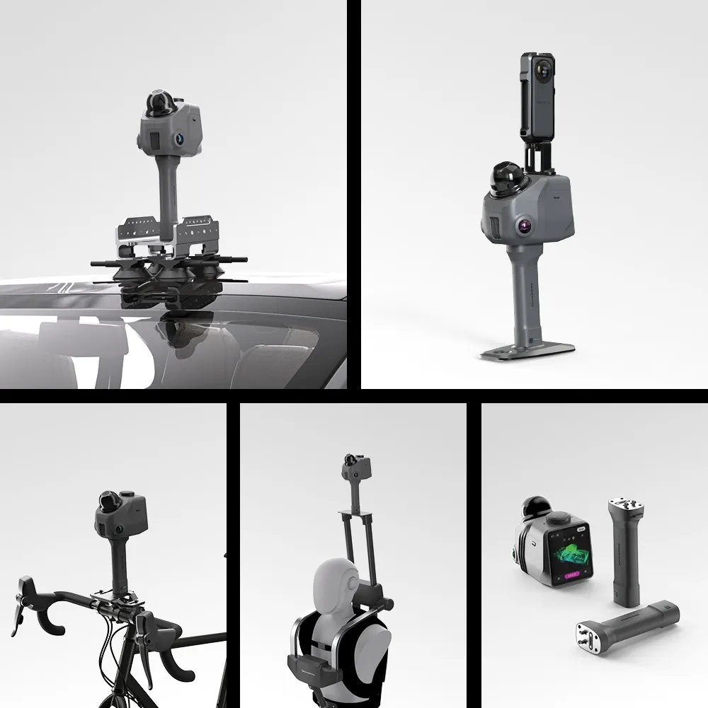 3DMakerpro Raven LiDAR 三腳架與腳踏車等安裝方式
