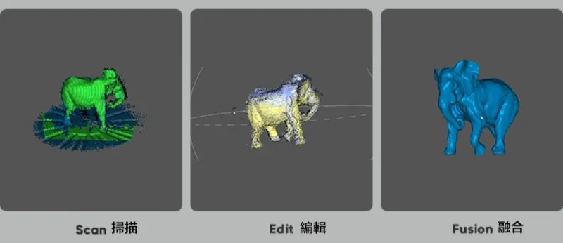 JMStudio 軟體中的掃描模型