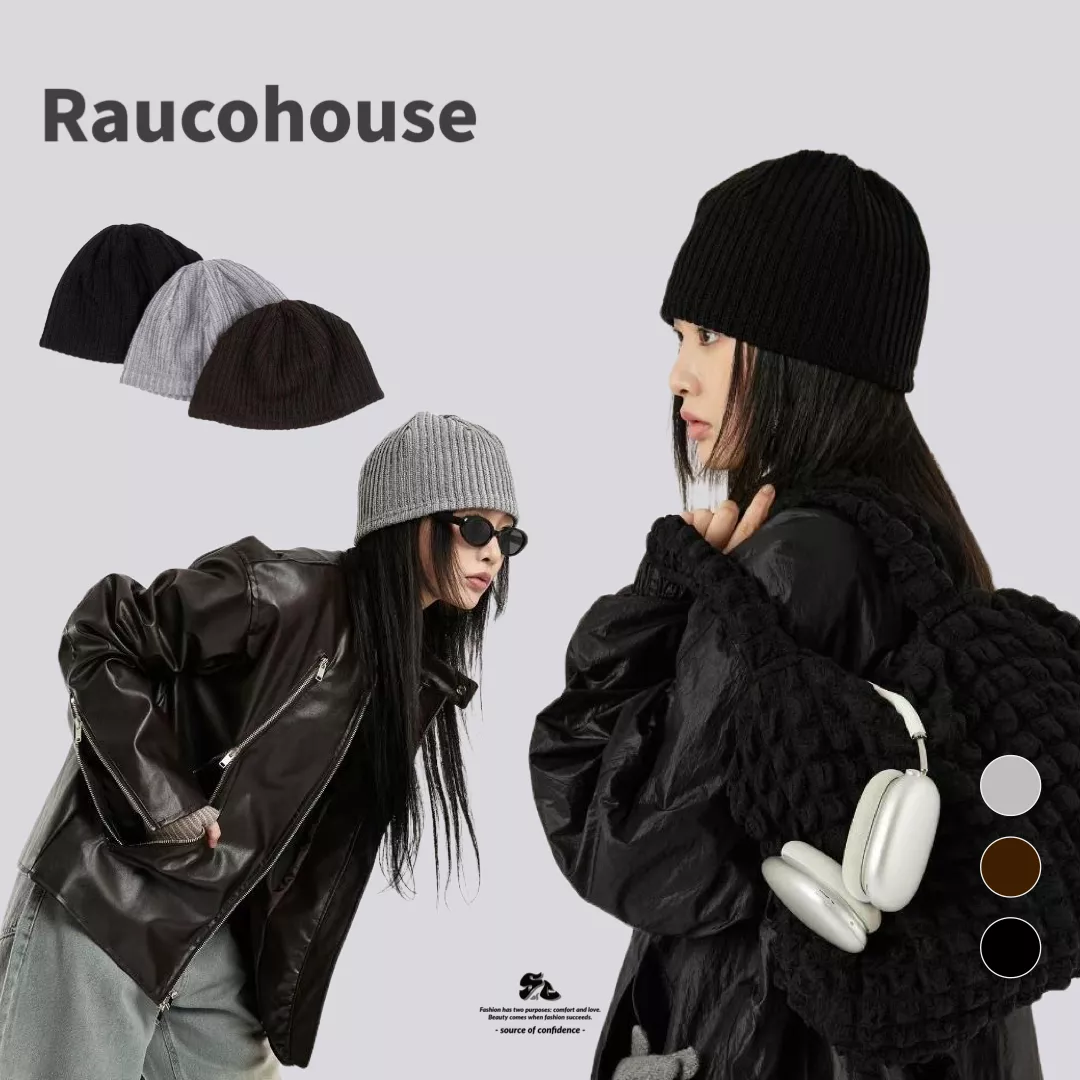 Raucohouse 燈芯絨針織毛帽