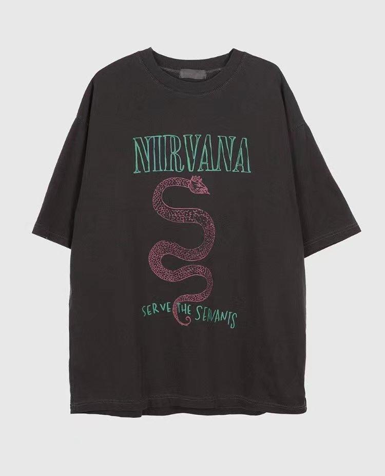 Raucohouse NIRVANA 蛇王 短Tee