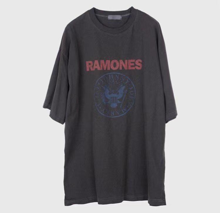 Raucohouse 1991 RAMONES洗舊 短T