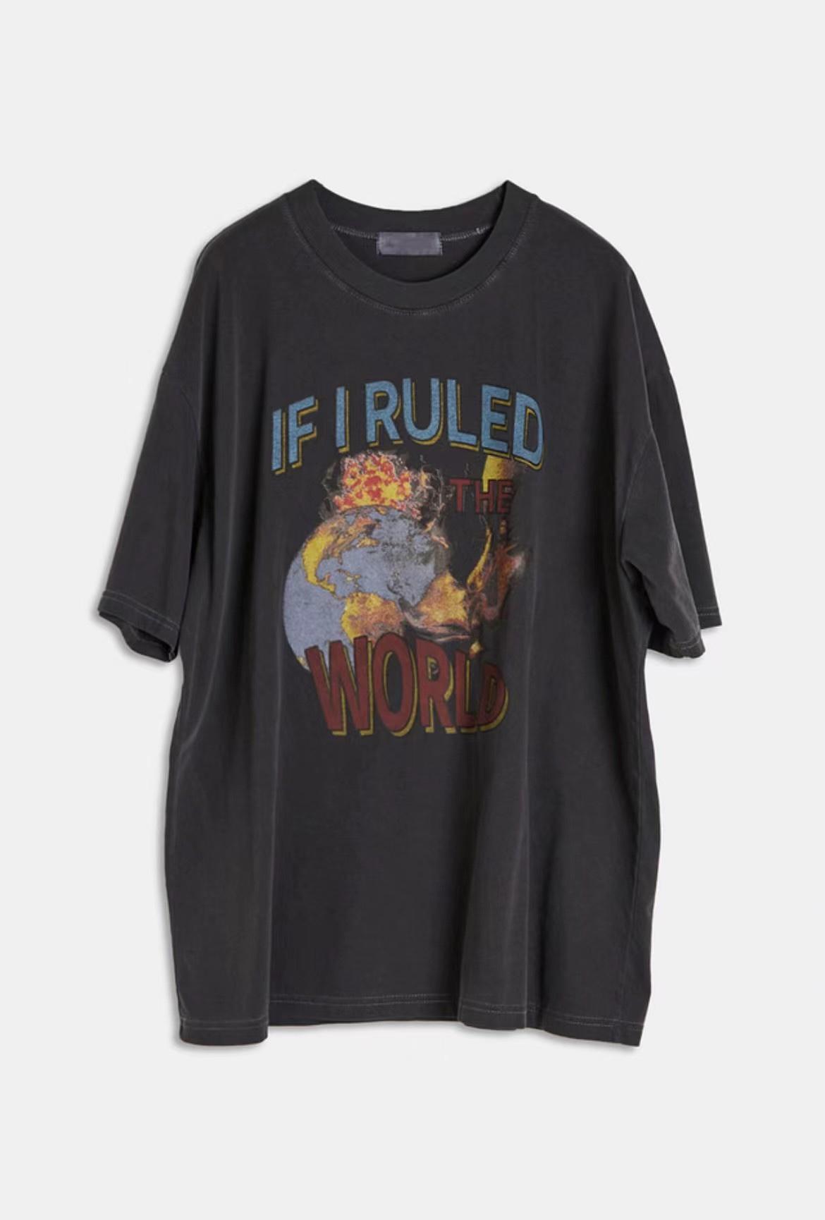 Raucohouse If I ruled the world 水洗短Tee