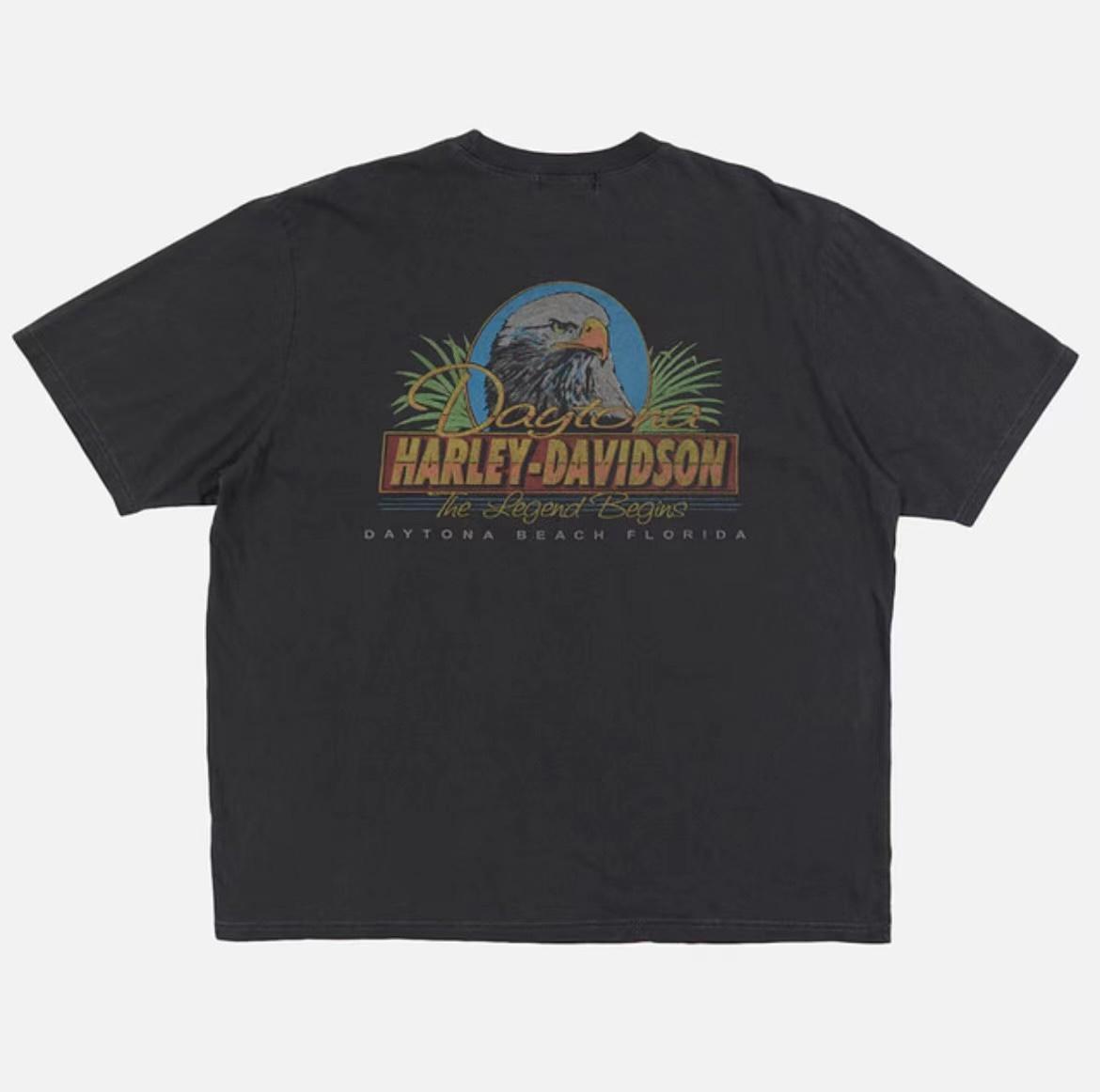 Raucohouse Harley Davidson Daytona 印花短Tee