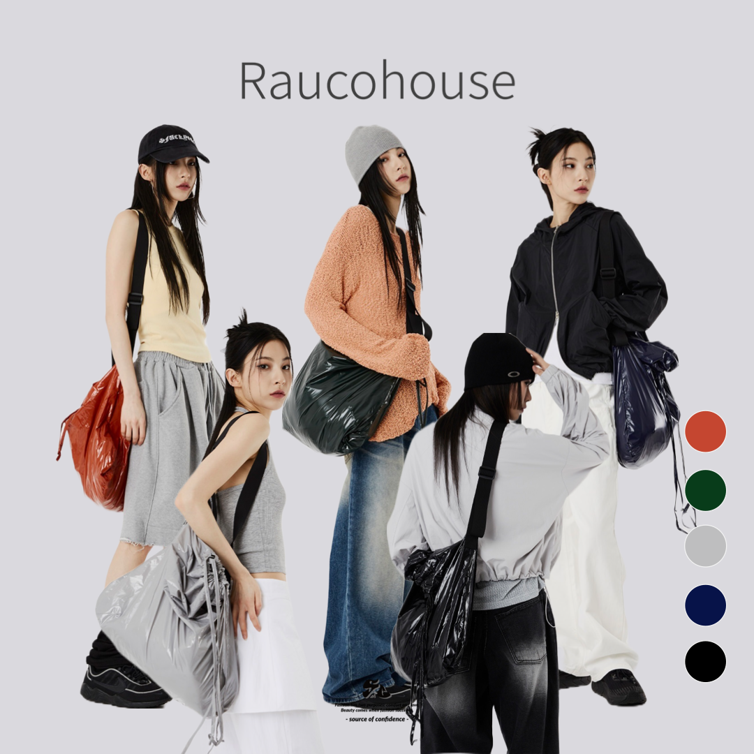 Raucohouse 高光漆皮斜背包