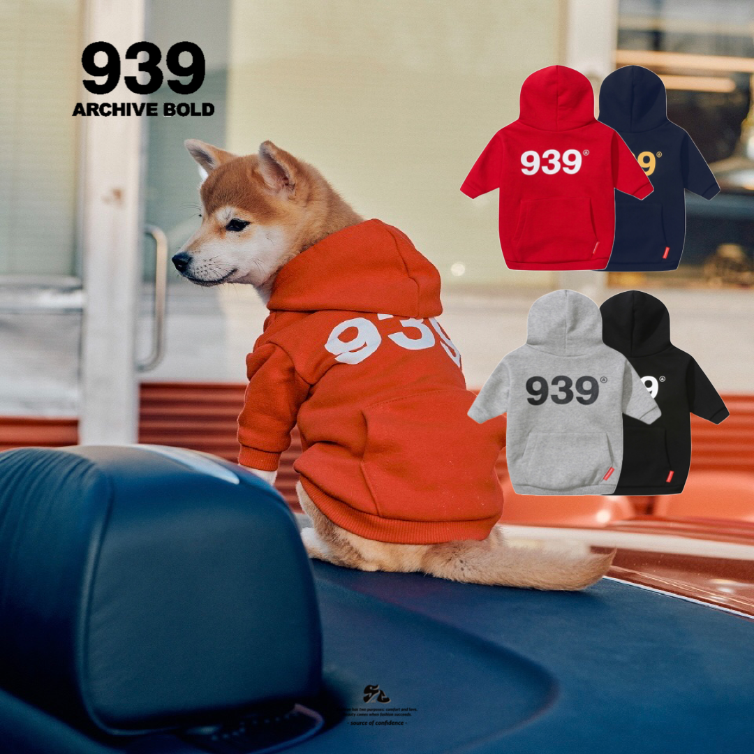 ARCHIVE BOLD DOGGY 939 LOGO HOOD寵物帽Tee