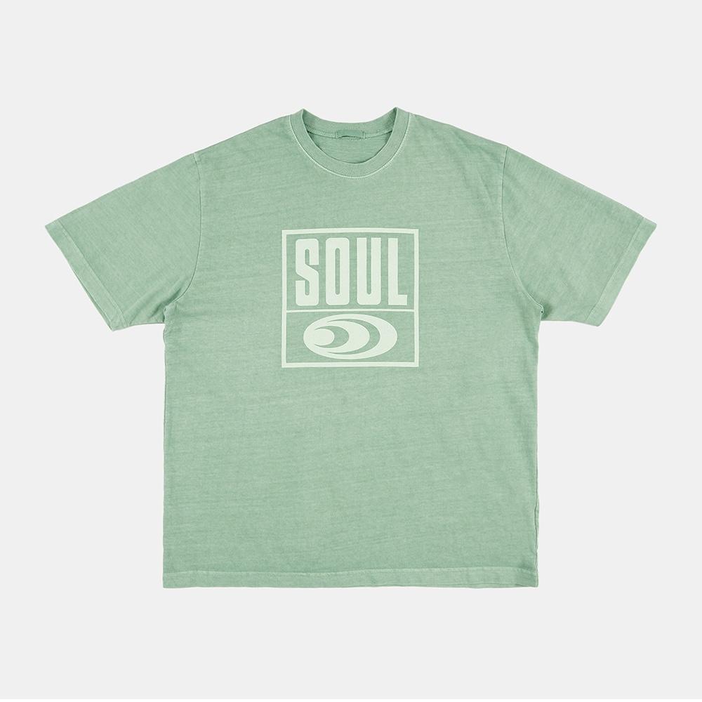 Raucohouse Soul Box字母印花短Tee