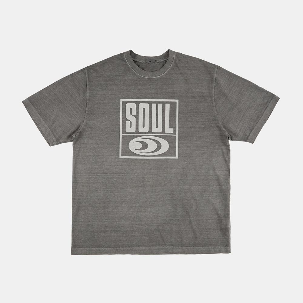 Raucohouse Soul Box字母印花短Tee