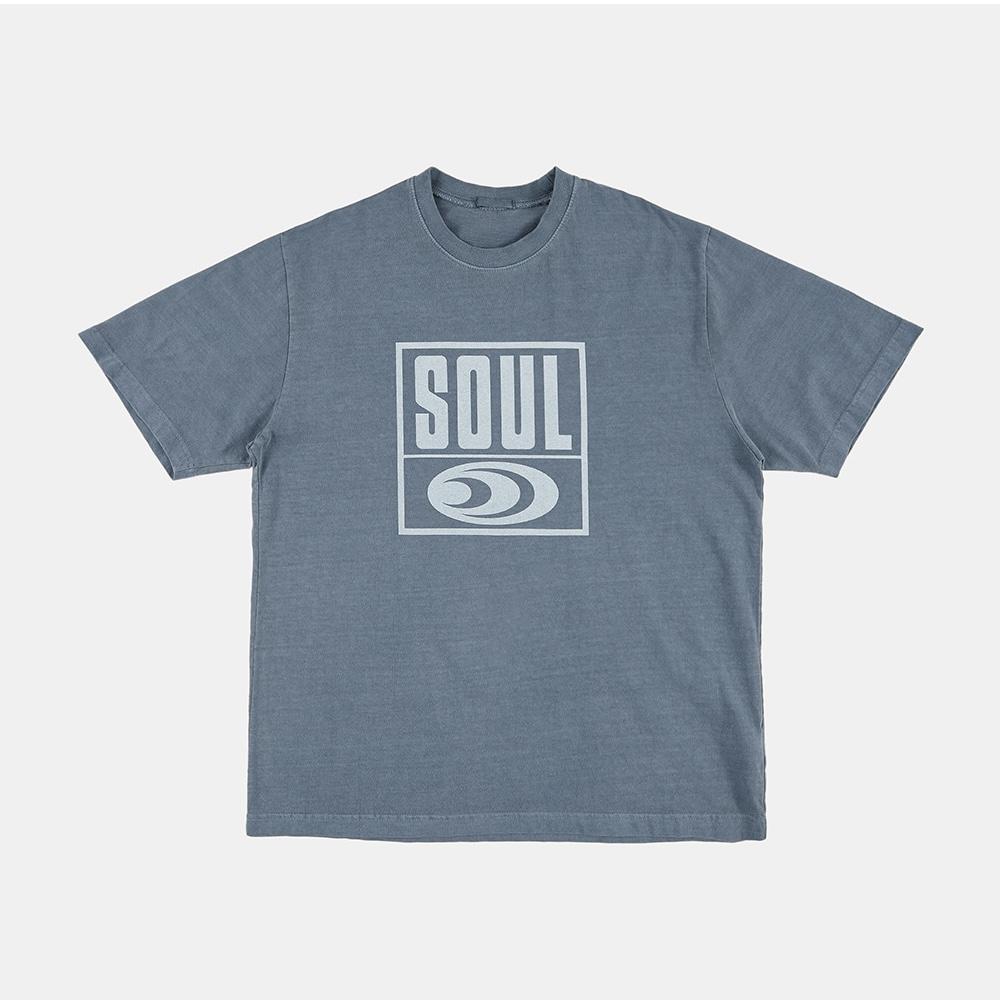 Raucohouse Soul Box字母印花短Tee