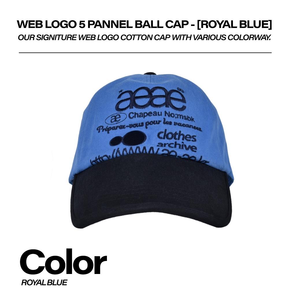 aeae WEB LOGO 5 PANNEL BALL CAP 老帽