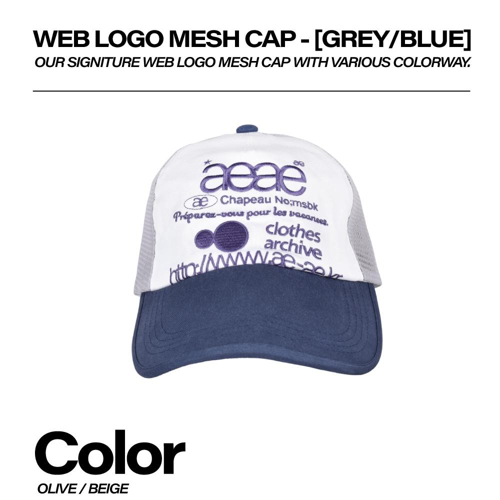 aeae WEB LOGO MESH CAP 卡車帽