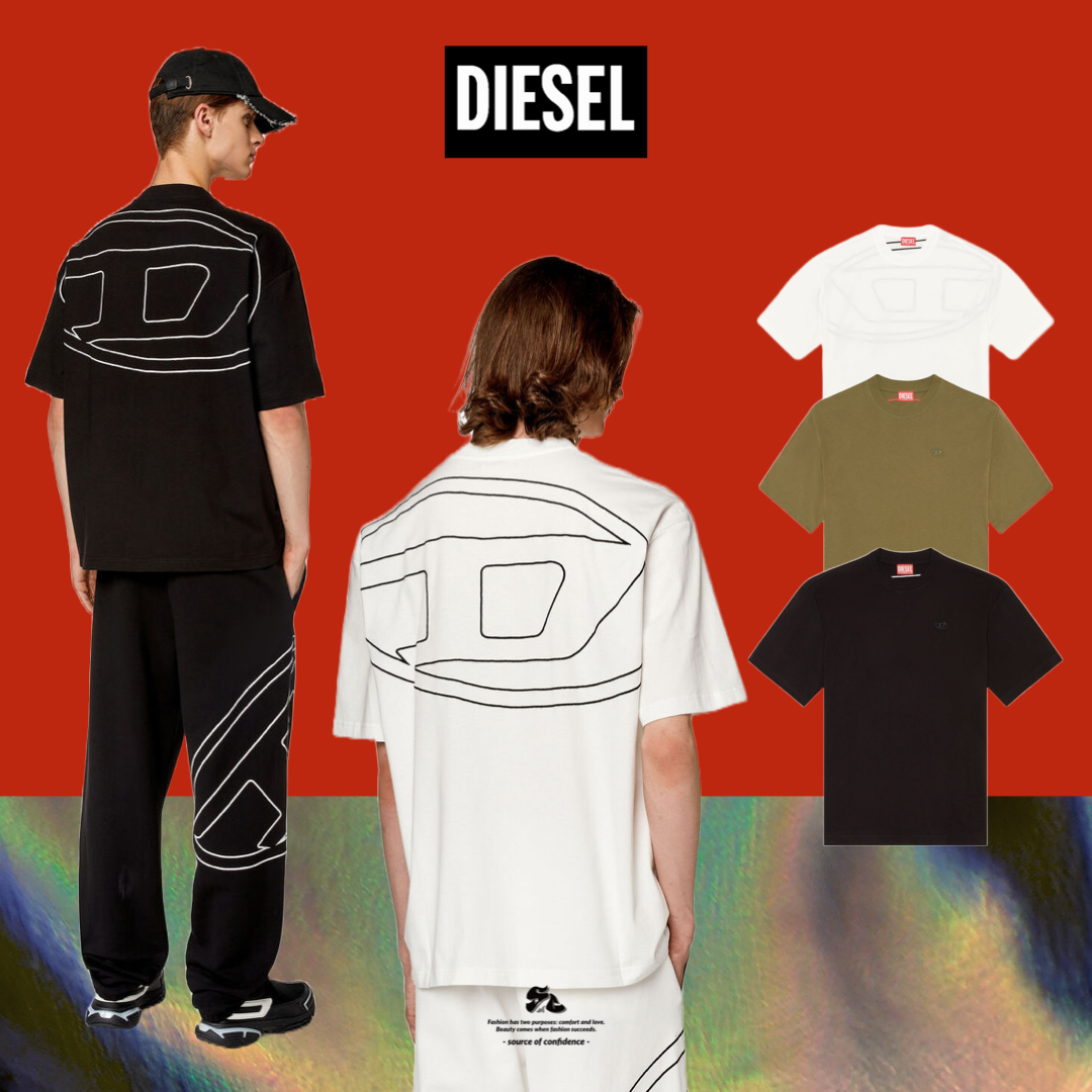 DIESEL T-Boggy-Megoval-D短Tee