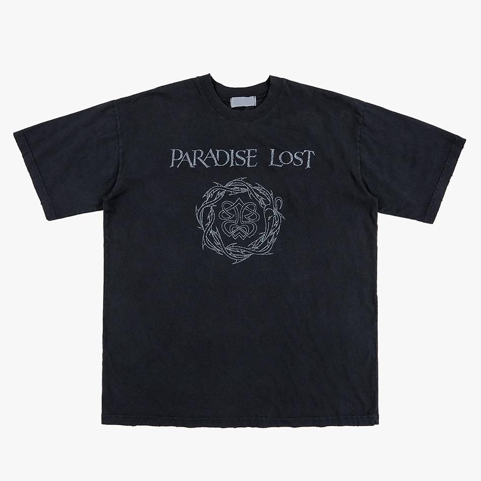 Raucohouse PARADISE LOST圖騰印花仿舊 短Tee