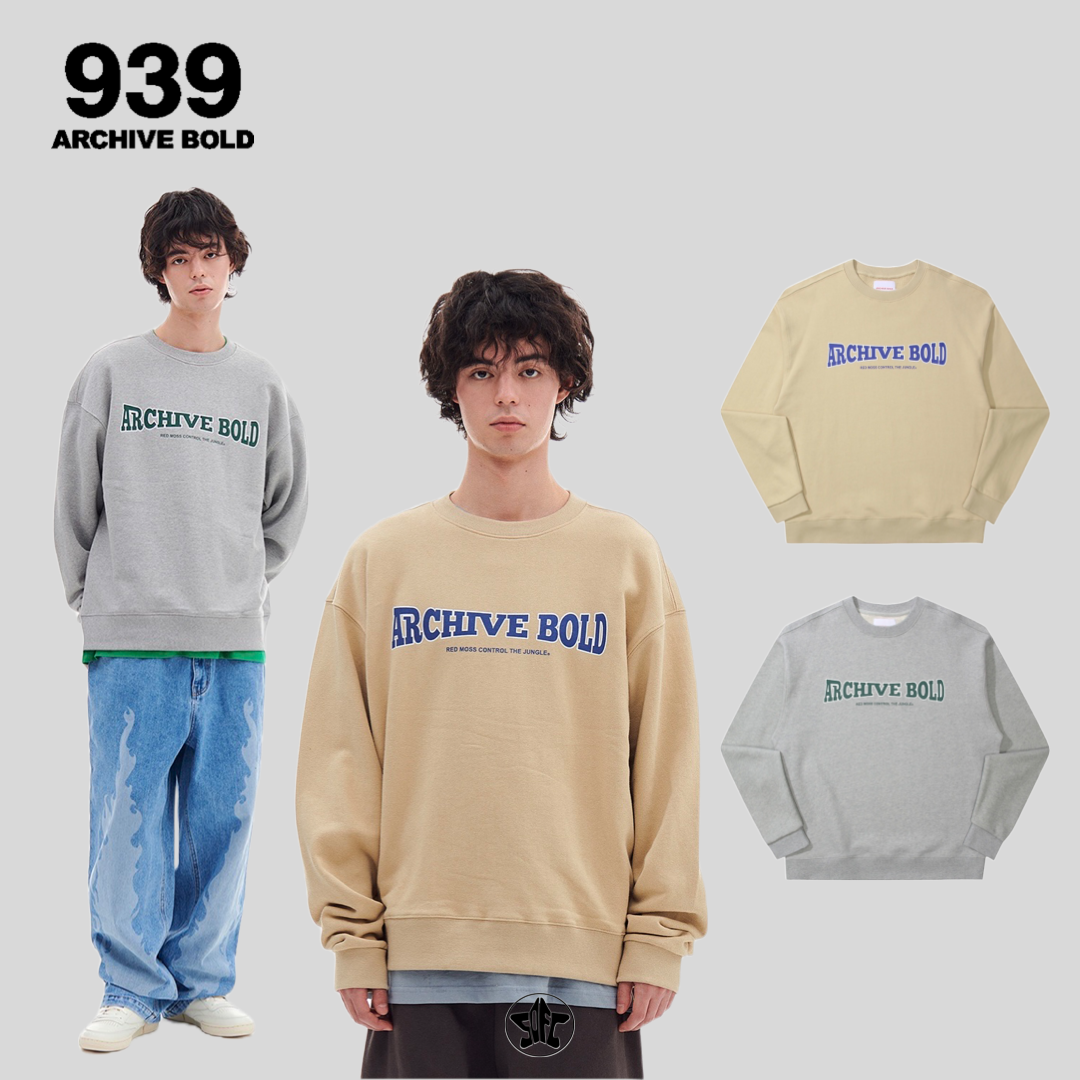 ARCHIVE BOLD 939 AB FANWISE SWEAT SHIRTS 大學Tee