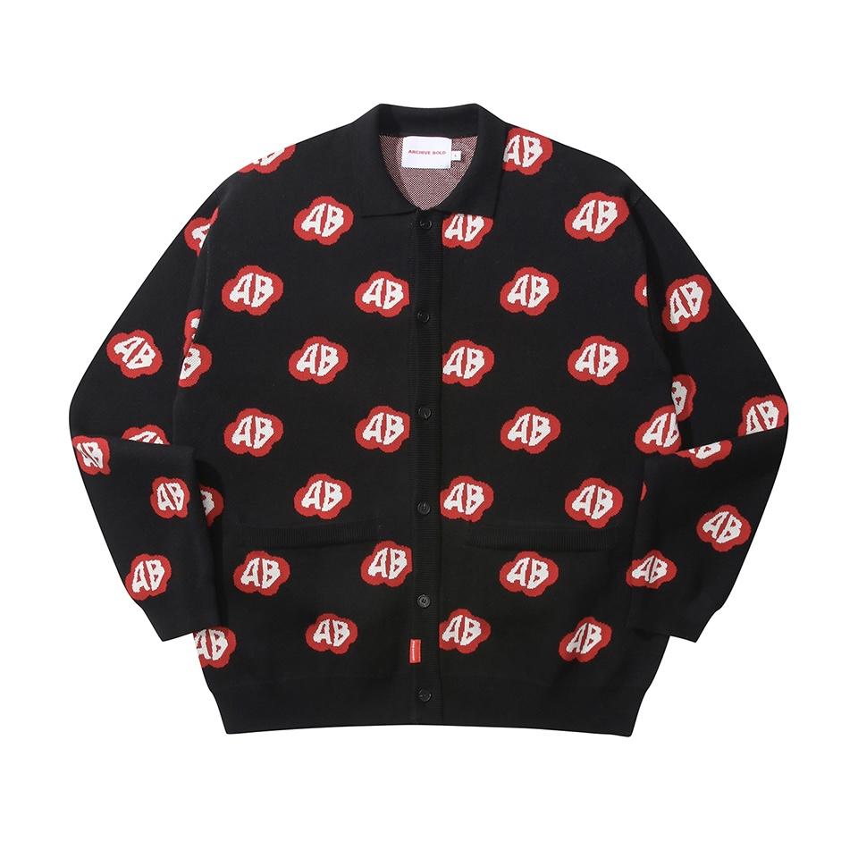 ARCHIVE BOLD 939 RED MOSS PATTERN CARDIGAN針織外套