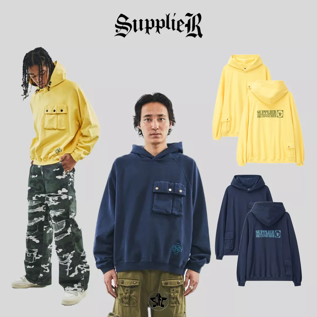 SUPPLIER Cargo Pocket Hoodie多口袋帽Tee