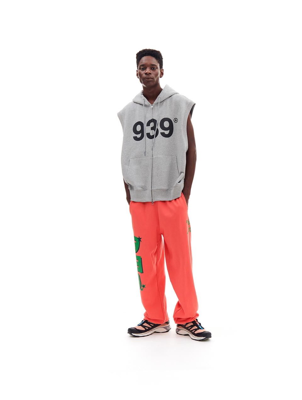 ARCHIVE BOLD 939 LOGO HOOD ZIP-UP SLEEVELESS 連帽背心