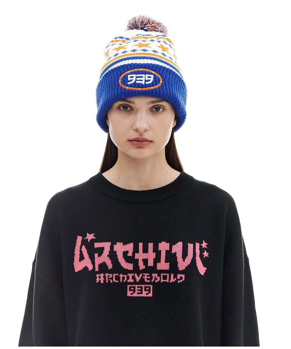 ARCHIVE BOLD 939 TYPE J POMPOM BEANIE毛帽