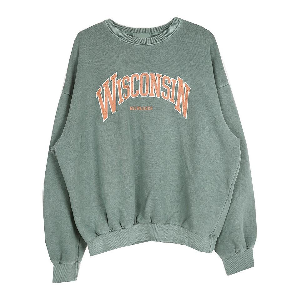 HOLY IN CODE WISCONSIN美式仿舊大學Tee