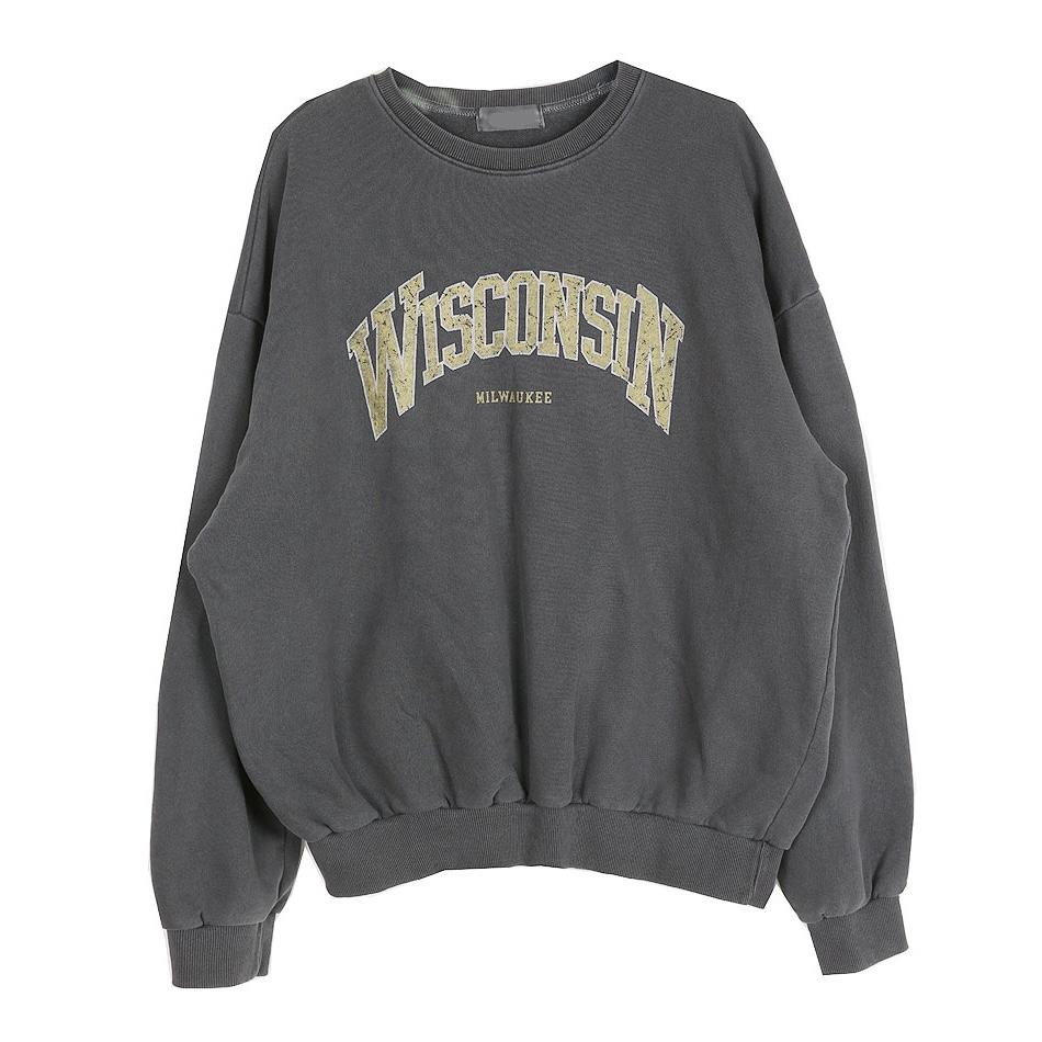 HOLY IN CODE WISCONSIN美式仿舊大學Tee