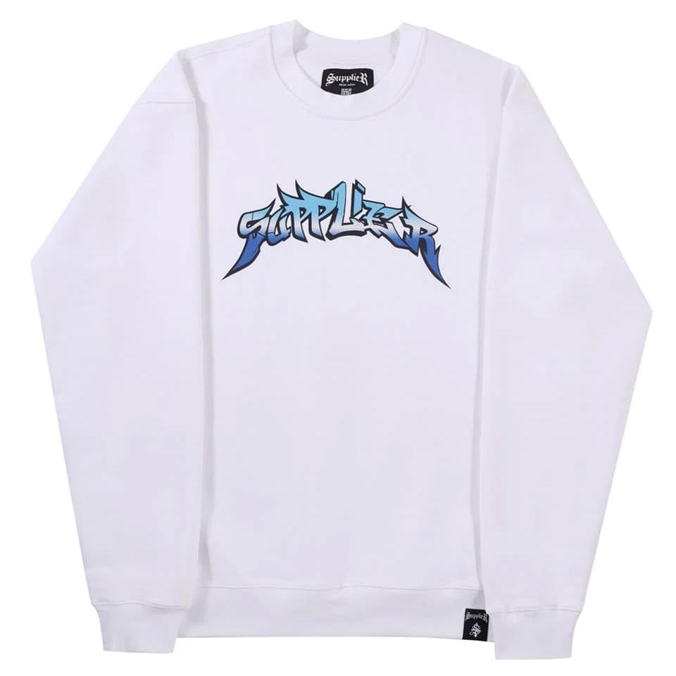 SUPPLIER Graffiti Logo Crewneck美式塗鴉字母LOGO大學Tee