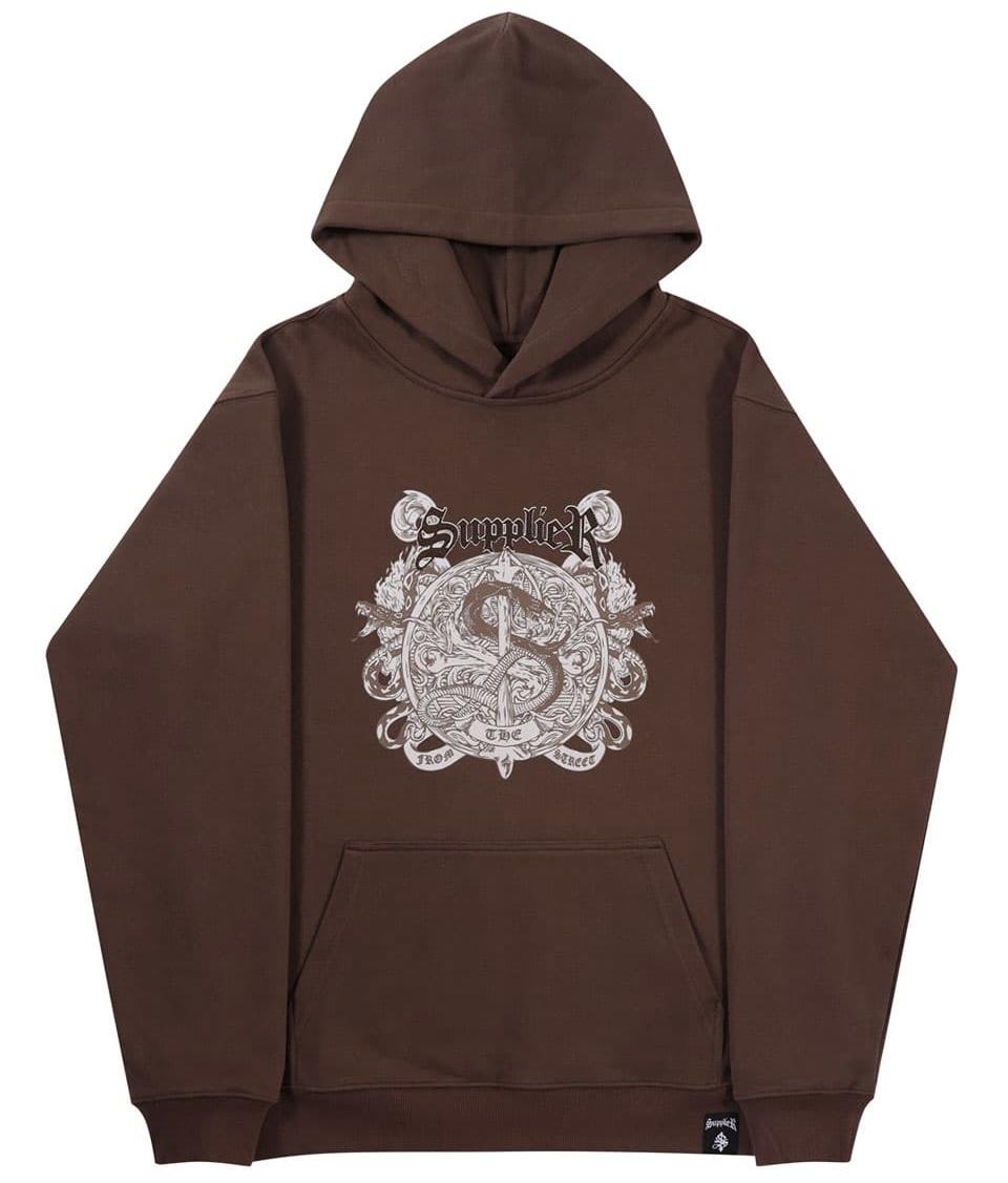 SUPPLIER Snake Emblem Hoodie蛇圖騰印花LOGO帽Tee