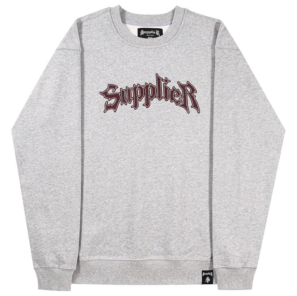 SUPPLIER Iron Logo Crewneck LOGO大學Tee