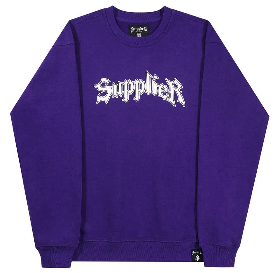 SUPPLIER Iron Logo Crewneck LOGO大學Tee