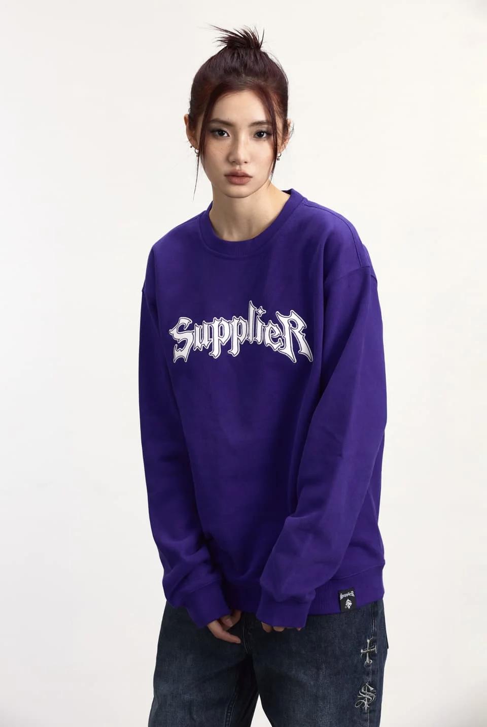 SUPPLIER Iron Logo Crewneck LOGO大學Tee